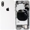 Náhradní kryt na mobilní telefon Kryt Apple iPhone X zadní Housing s Malými Díly stříbrný
