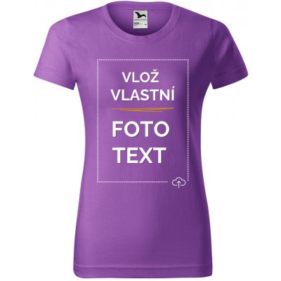 Dámské tričko s potiskem Fialová – Sleviste.cz