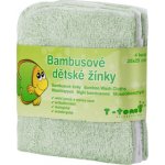 T-Tomi bambusové žíňky v provedení ubrousek zelená 4 ks – Sleviste.cz