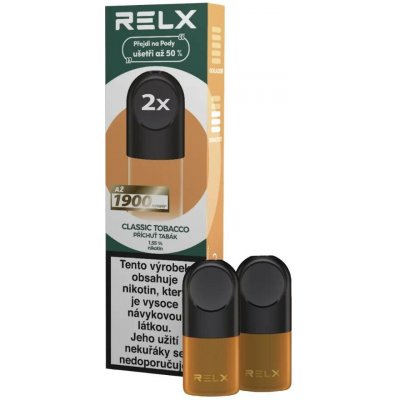 RELX Náhradní Pod Pro Klasický tabák 2ks – Zboží Mobilmania