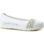 Rieker L3062-80 dámské baleríny bílé – Zboží Dáma