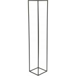 HowHomely STOJAN NA KVĚTINÁČ SIMPLE 130x24x24 cm ČERNÁ – Sleviste.cz