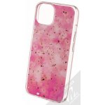 Pouzdro 1Mcz Gold Glam Růžové odlesky TPU ochranný Apple iPhone 13 růžové – Zboží Mobilmania