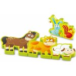 Hape Puzzle zvířátka a číslice 10 dílků – Sleviste.cz