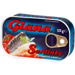 Giana Sardinky v tomatové omáčce 125 g – Zboží Dáma