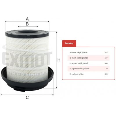 Filtr vzduchu wpo-522 mercedes atego, atego 2/3, axor, axor 2, econic om900.911-om936.910 0083740_A – Hledejceny.cz