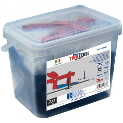 Vyrovnávací sada Two Level Two Level Sada: 100 ks spon tloušťky 1,5 mm, 100 ks klínů, 1 kleště – Hledejceny.cz