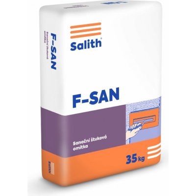 Omítka sanační štuková Vápenka Vitošov Salith F-SAN – 35 kg – Zbozi.Blesk.cz