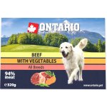 Ontario Adult Dog Beef with vegetable 320 g – Sleviste.cz