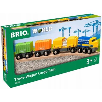 Brio World Nákladní vlak se třemi vagony