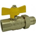 STENO Kulový kohout se šroubením 1" plyn motýl 3200 M 5932001 – Hledejceny.cz