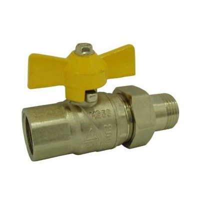 STENO Kulový kohout se šroubením 1" plyn motýl 3200 M 5932001 – Hledejceny.cz