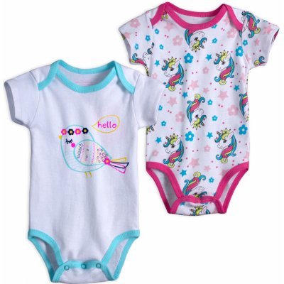 Kojenecké body MINI-MOME PTÁČEK JEDNOROŽEC balení 2ks – Hledejceny.cz