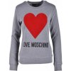 Dámská mikina s potiskem Love Moschino dámská mikina GREY