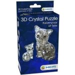 HCM KINZEL 3D Crystal puzzle Kočka s koťátkem 49 ks – Zboží Mobilmania