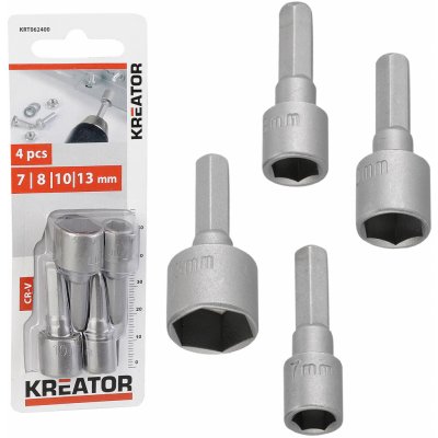 KRT062400 - 4 ks Nástrčných klíčů 7,8,10,13MM – Zbozi.Blesk.cz