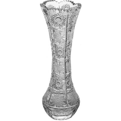 PB CRYSTAL Bohemia Crystal váza na květiny - píšťala 88350/255mm. Bohatý brus Klasik. – Hledejceny.cz