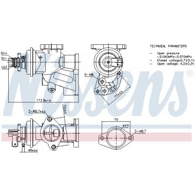 AGR-Ventil NISSENS 98475 – Hledejceny.cz