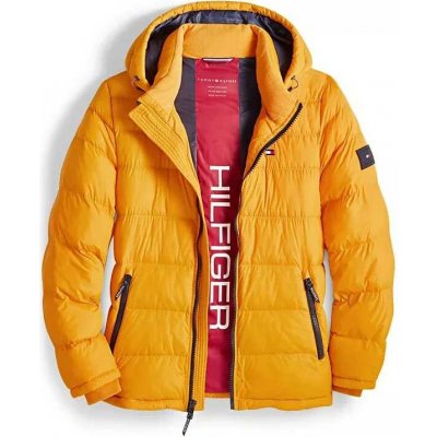 Tommy Hilfiger prošívaná zimní Puffer žlutá – Hledejceny.cz