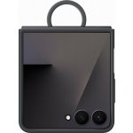 Samsung Z Flip7 Silikonový kryt s držákem na prst černý EF-PF766TBEGWW – Sleviste.cz