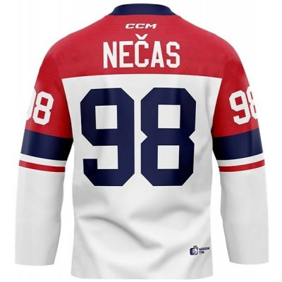 CCM Fandres replica Dres české hokejové reprezentace Martin Nečas #98 2026 bílý – Zboží Mobilmania