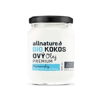 Bio Kokosový olej za studena 200 ml – Zbozi.Blesk.cz