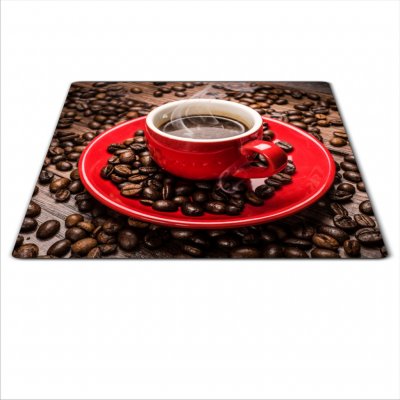 Skleněné prkénko káva 60x52cm VI. – Zboží Mobilmania