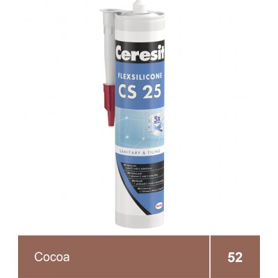 CERESIT CS 25 sanitární silikon 280g cocoa – HobbyKompas.cz
