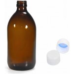 Luna Skleněná lékovka s bílým uzávěrem 0,5 l – Hledejceny.cz