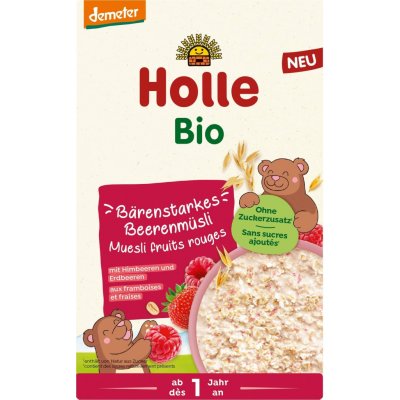 Holle Bio Müsli s kousky jahod a malin 200 g – Zboží Mobilmania