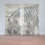 Sablio Záclony Zebry u vody: 2ks 150x250cm – Hledejceny.cz