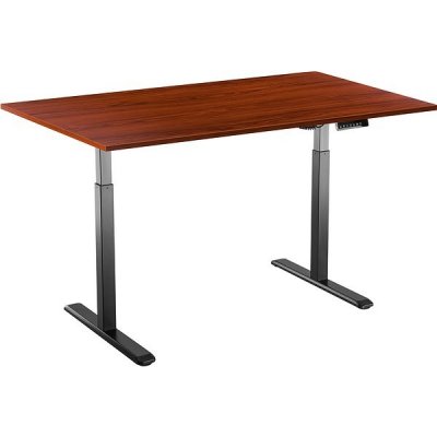 AlzaErgo Table ET2 černý + deska TTE-03 160x80cm lamino kaštan – Zbozi.Blesk.cz