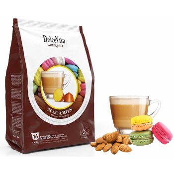 Dolce Vita Cappuccino s příchutí MAKRONEK a mandlí do Dolce Gusto 16 kusů