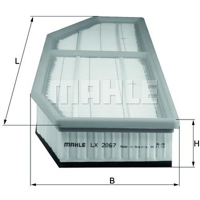 MAHLE ORIGINAL Vzduchový filtr LX2067 – Hledejceny.cz