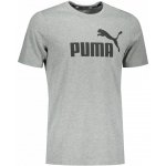 Puma pánské tričko ESS Logo Tee Medium gray Heather – Hledejceny.cz
