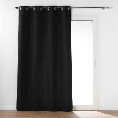 douceur d'intérieur Černý termo závěs z mikrovlákna 135x260 cm Micropolar – douceur d'intérieur – Hledejceny.cz