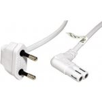 goobay Kabel síťový 2pinový,CEE 7/16(M) - IEC320 C7, oba konektory 90°, 5m, bílý (97357) - 19.92.0145 – Zboží Mobilmania