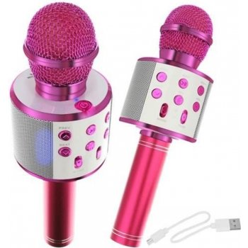 Alum online Bezdrátový karaoke mikrofon WS 858 Rose Gold