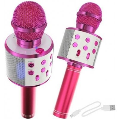 Alum online Bezdrátový karaoke mikrofon WS 858 Rose Gold – Zbozi.Blesk.cz