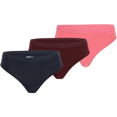 MEXX Dámské kalhotky 3 ks černá bordó růžová – Hledejceny.cz