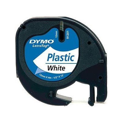 Dymo originální páska do tiskárny štítků, Dymo, 91221, S0721660, černý tisk/bílý podklad, (S0721660) – Zboží Mobilmania