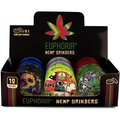 Euphoria plastová drtička 63 mm 3 díly náhodný motiv – Zboží Dáma