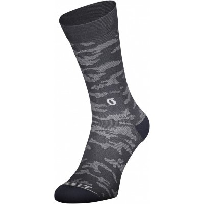 Scott Trail Camo Crew socks ponožky dark grey/white tmavě šedá/bílá – Zboží Mobilmania