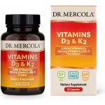 Dr. Mercola Vitamín D3 5000 IU K2 180 mcg 30 kapslí – Hledejceny.cz