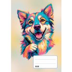Reas Pack Školní sešit 523 A5 linkovaný Pes – Zboží Mobilmania