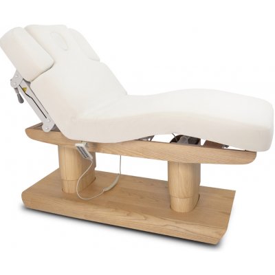 Fabulo Galene Elektrické wellness lehátko s vyhříváním a LED osvětlením Barva: krémová 195*75 cm | 100 kg | krémová – Sleviste.cz