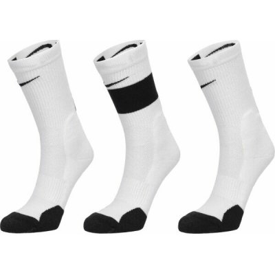 Nike Y NK ELITE CREW 3PR dětské ponožky bílá – Zboží Dáma