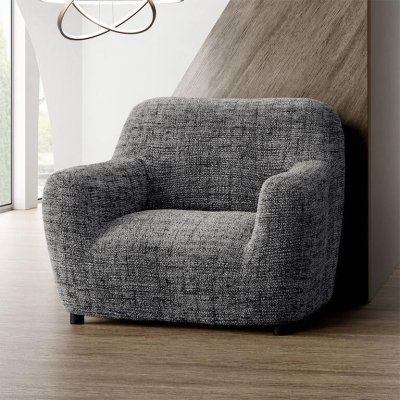 GA.I.CO bielastický potah na křeslo Vittoria šedý 60 - 110 cm – Zboží Dáma