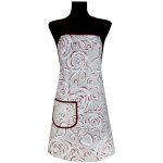 Mondo Zástěra kuchyňská Červené pivoňky 600-17 Béžová – Zboží Mobilmania