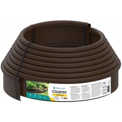 Vodaland Trávníkový obrubníkový pás COUNTRY PREMIUM 11 cm / 10 m hnědý 1 ks – Zboží Mobilmania